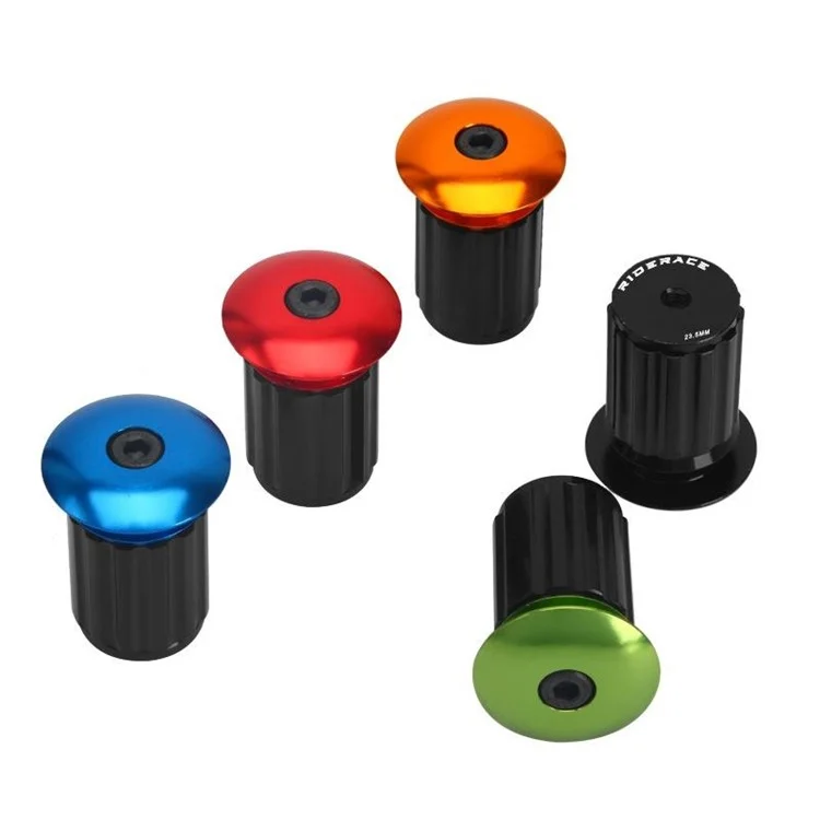 RIDERACE RR9351 2Pcs 18-20mm Handlebar End Plugs Road Bike Handle Bar End Cap Expansion Plugs - Blue