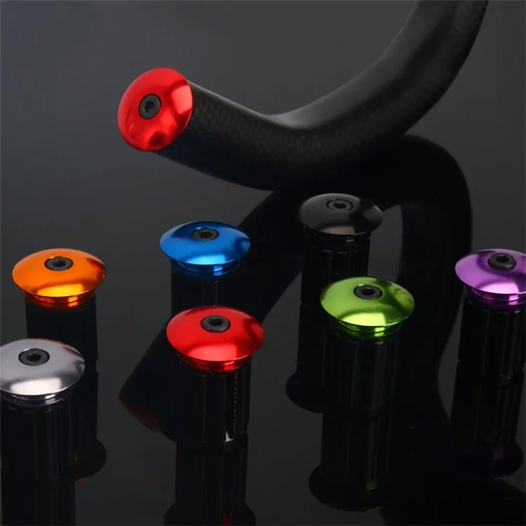 RIDERACE RR9351 2Pcs 18-20mm Handlebar End Plugs Road Bike Handle Bar End Cap Expansion Plugs - Blue