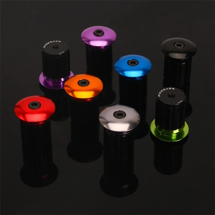 RIDERACE RR9351 2Pcs 18-20mm Handlebar End Plugs Road Bike Handle Bar End Cap Expansion Plugs - Blue