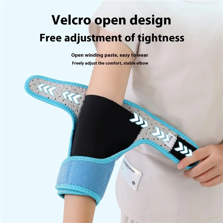 VILICO AB072 1PCS Children Youth Protective Elbow Pad Breathable Crashproof Sleeve One Size for Skating Bike Scooter Riding Biking - Blue