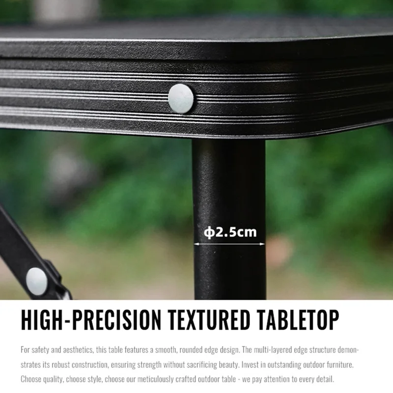 Outdoor Folding IGT Table Barbecue Mesh Table Lightweight Camping Height Adjustable Mesh Table, Size M