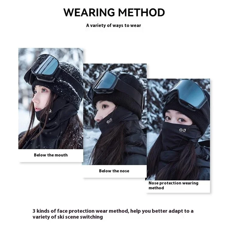 Golovejoy DTJ52 Winter Ski Gesichtsmaske Schnelltrockne Winddichte Warme Kopfbedeckung Für Radsport im Freien, Männer Und Frauen