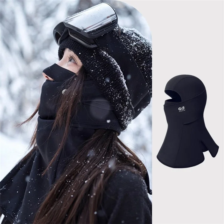 GOLOVEJOY DTJ52 Dual Opening Winter Ski Face Mask Quick-Dry Windproof Warm Headgear for Outdoor Cycling