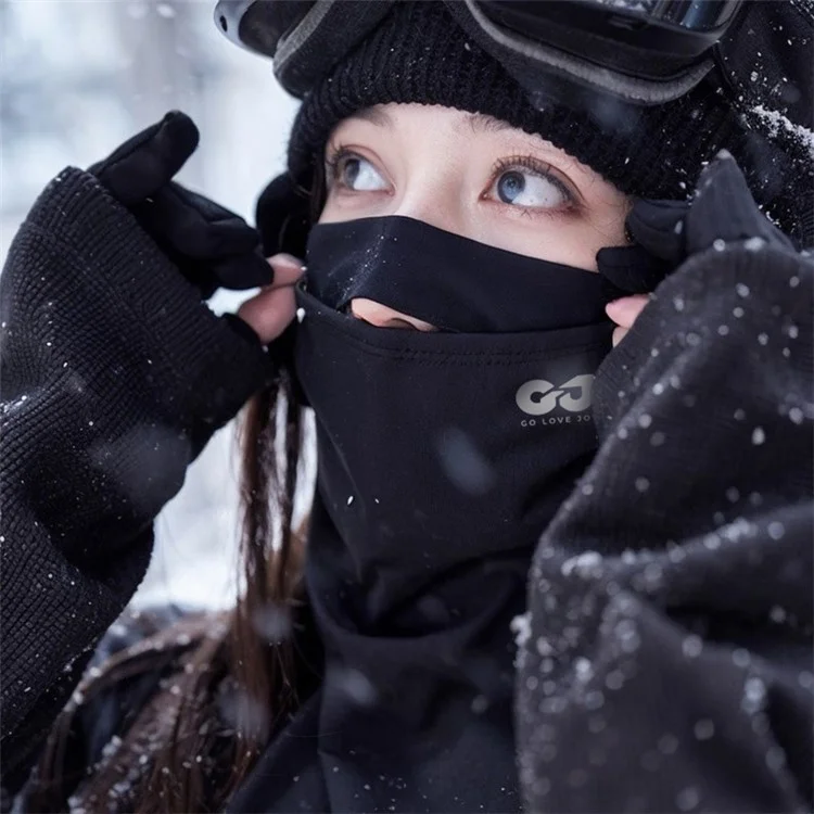 GOLOVEJOY DTJ52 Dual Opening Winter Ski Face Mask Quick-Dry Windproof Warm Headgear for Outdoor Cycling