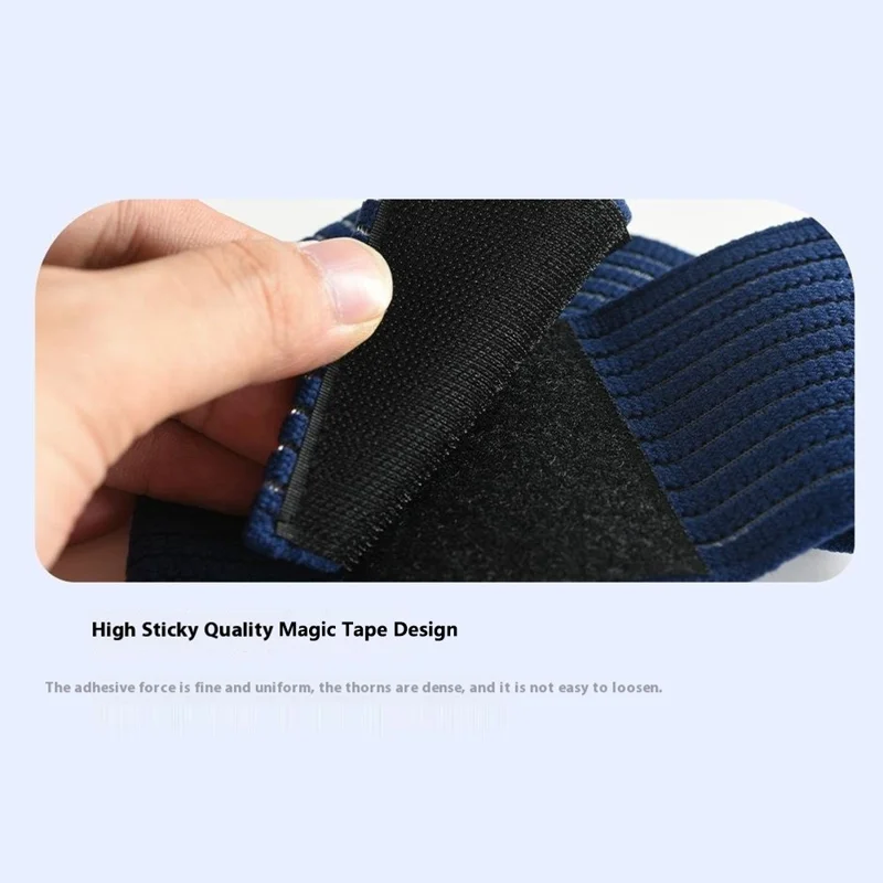 AB122 200cm Outdoor Sports Knee Thigh Wrap Elastic Compression Strap Fixing Bandage Knee Guard - Blue