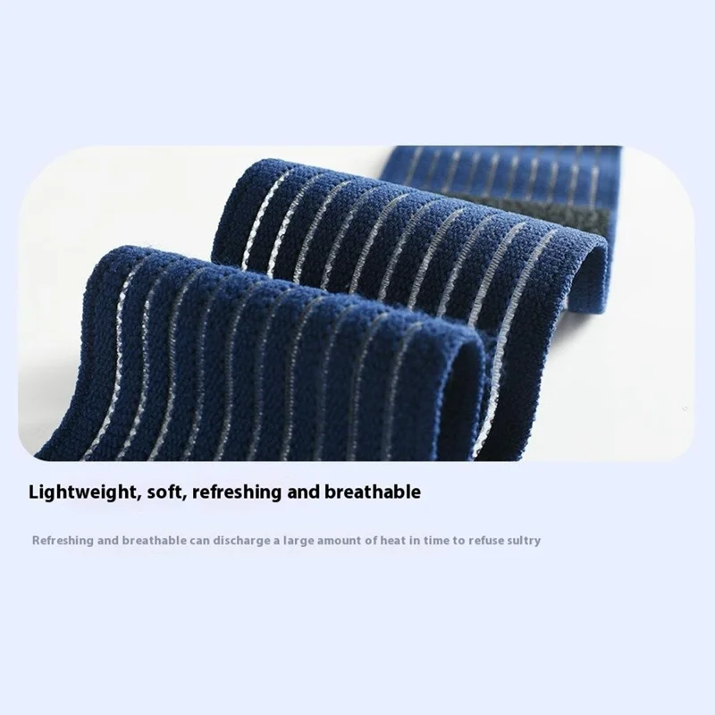 AB122 200cm Outdoor Sports Knee Thigh Wrap Elastic Compression Strap Fixing Bandage Knee Guard - Blue