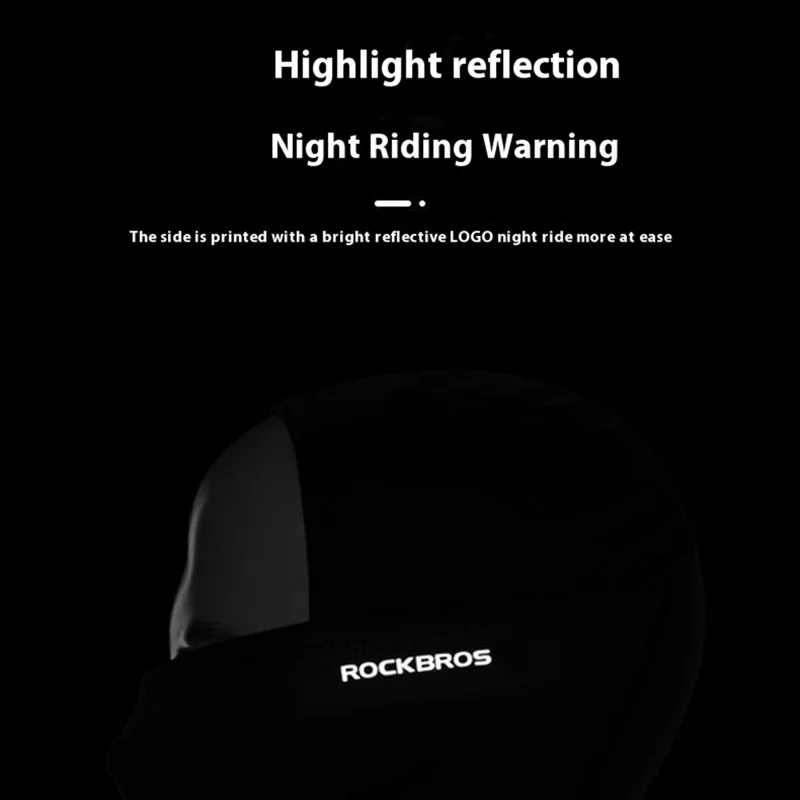 ROCKBROS Outdoor Cycling Windproof Face Mask Winter Thermal Balaclava Helmet Liner Cap - White