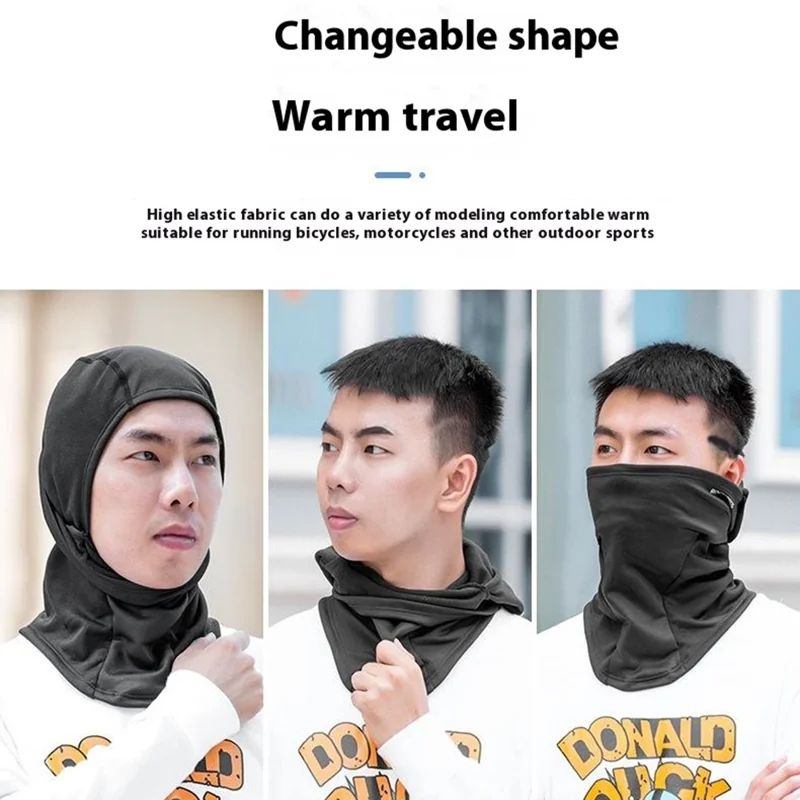 ROCKBROS Outdoor Cycling Windproof Face Mask Winter Thermal Balaclava Helmet Liner Cap - White