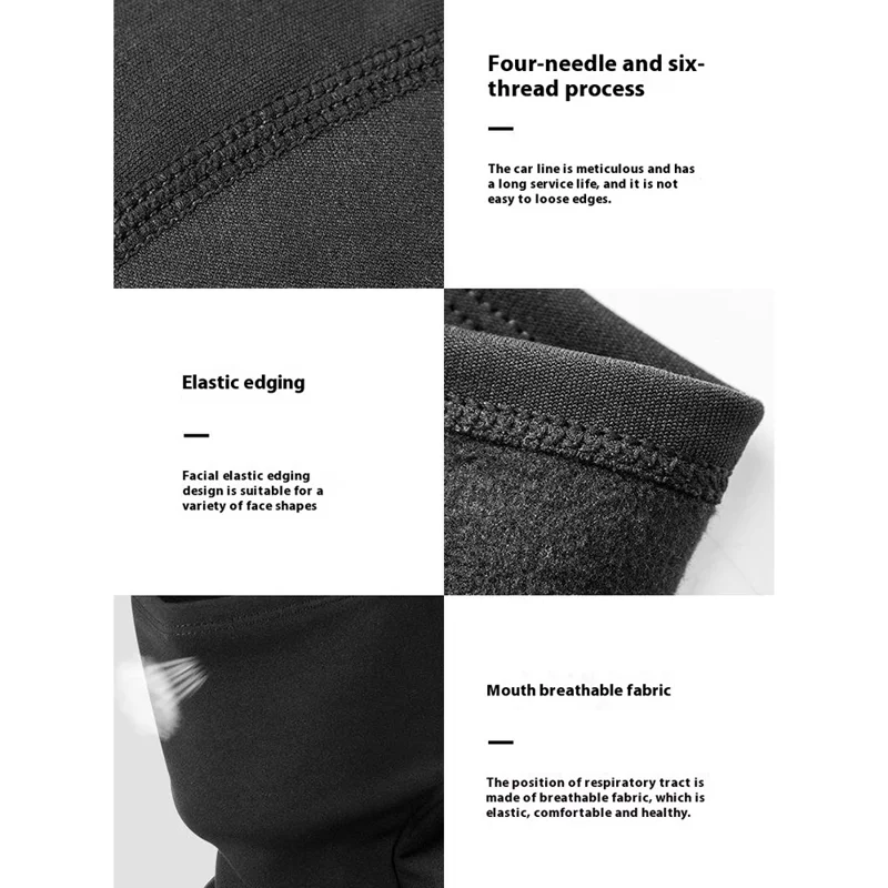 ROCKBROS Outdoor Cycling Windproof Face Mask Winter Thermal Balaclava Helmet Liner Cap - White