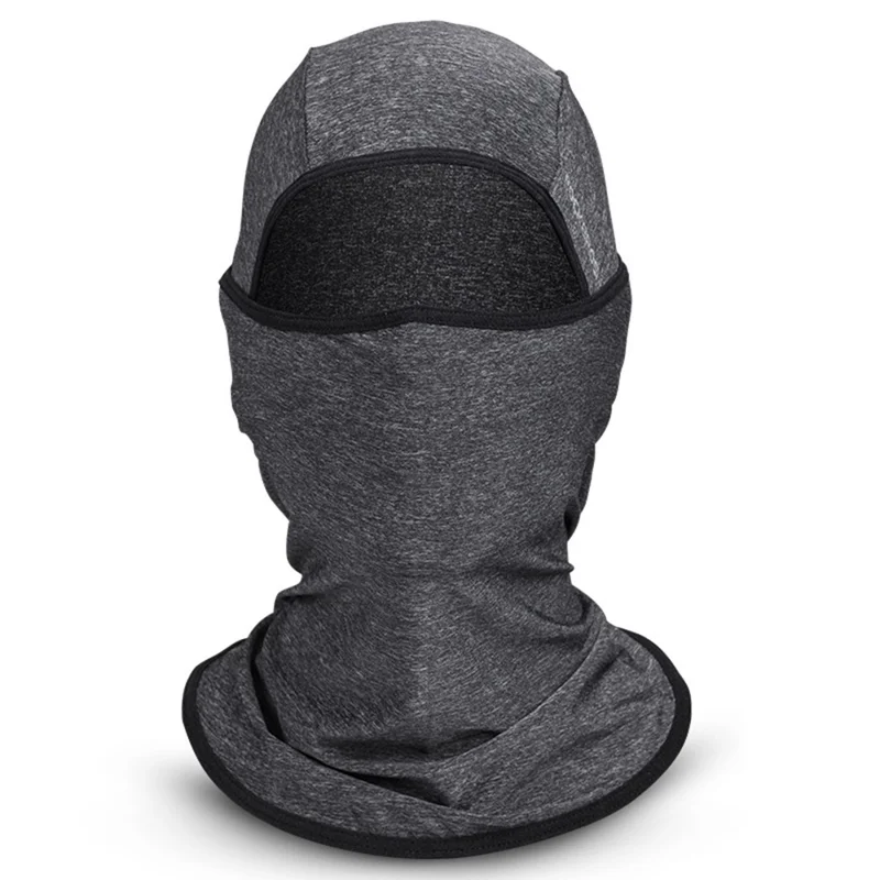 ROCKBROS LF7162 Summer Anti-UV Ice Silk Balaclava Full Face Mask Neck Gaiter for Outdoor Cycling Fishing - Dark Grey