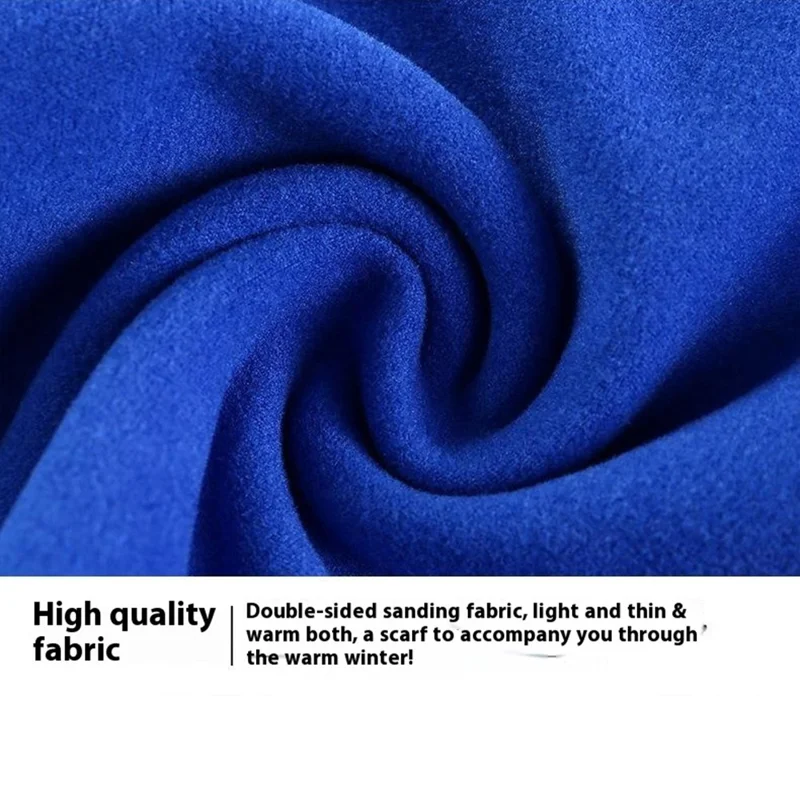 25x40cm Winter Cycling Balaclava Windproof Full Face Mask Outdoor Sports Thermal Neck Gaiter - Baby Blue