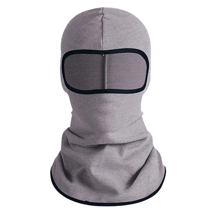 Winter Warm Balaclava Mask Bike Cycling Hood Face Neck Cover Windproof Headwear - Light Grey