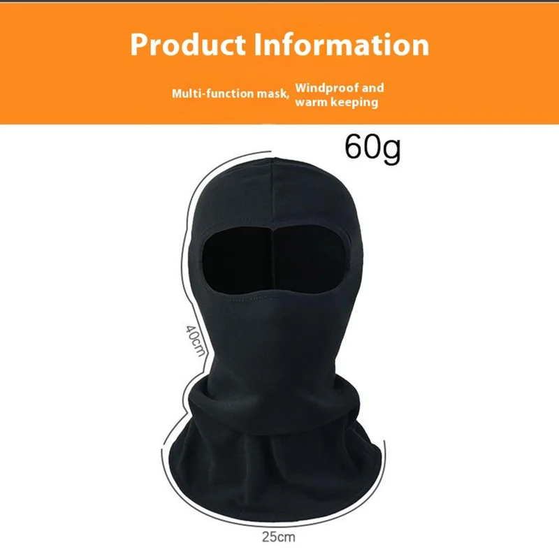 Winterswarme Balaclava-Maske, Fahrrad-Gesichtshaube, Hals-Abdeckung, windabweisend - Gelb