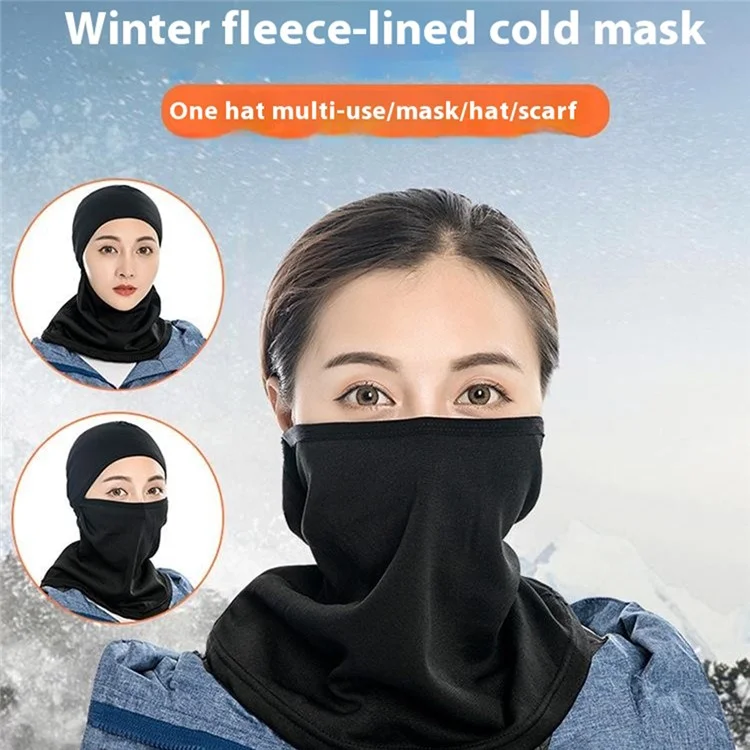 Cagoule d'hiver chaude, masque pour le vélo et la moto, protection pour le cou et le visage, anti-vent - Gris