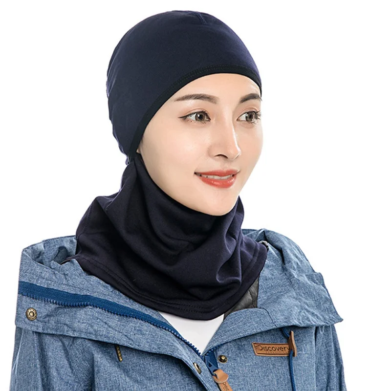 Winter Warm Balaclava Mask Bike Motorcycle Face Neck Cover Windproof Headwear - Navy Blue