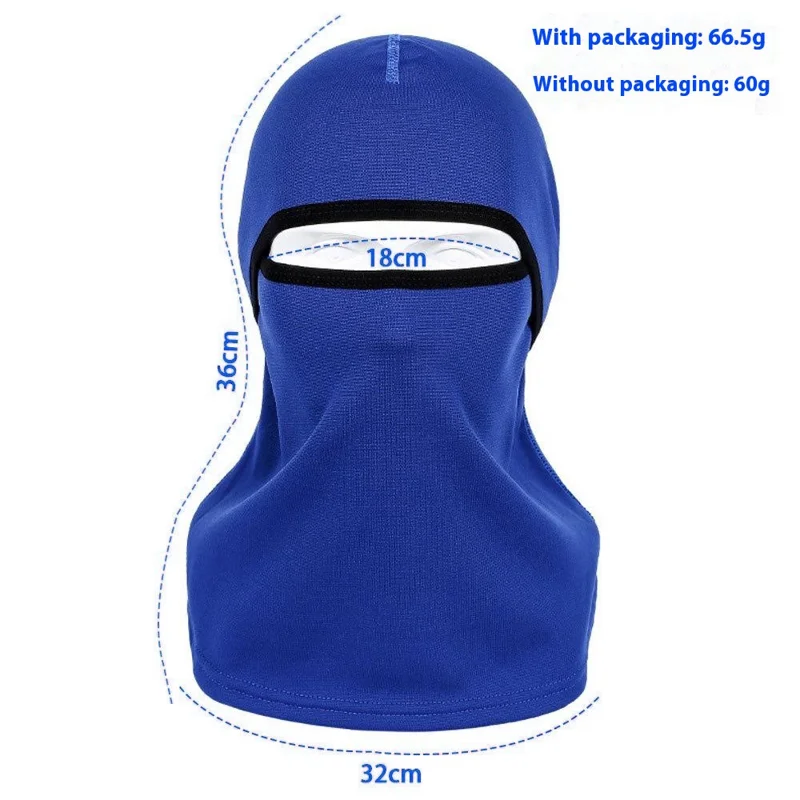 Winter Warm Balaclava Mask Bike Motorcycle Face Neck Cover Windproof Headwear - Navy Blue