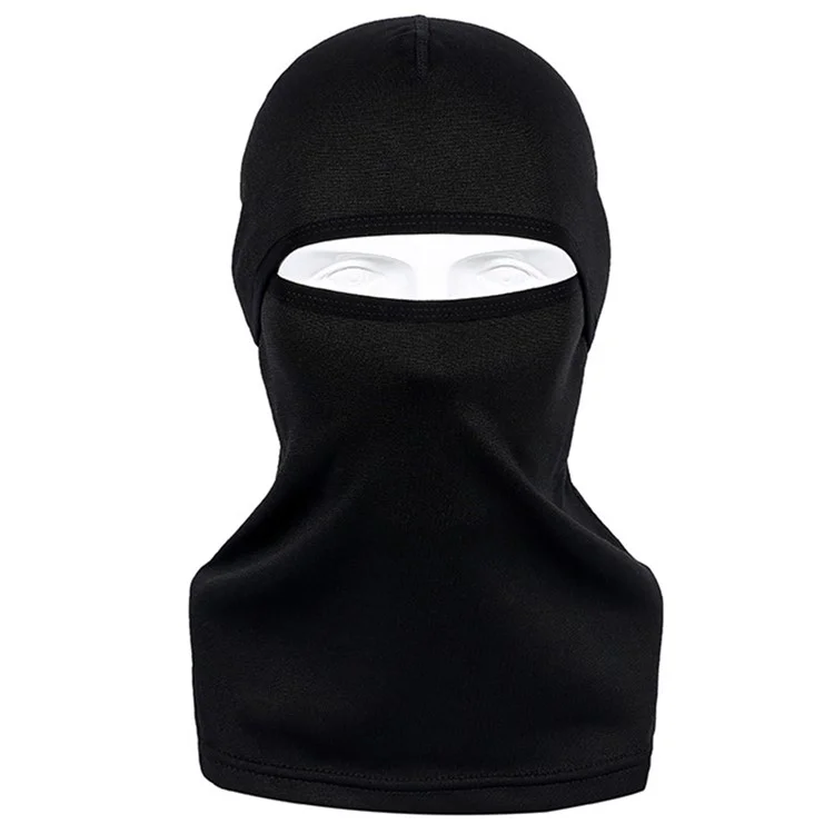 Máscara facial completa à prova de vento para ciclismo e caminhadas, quente para o outono e inverno - Preta