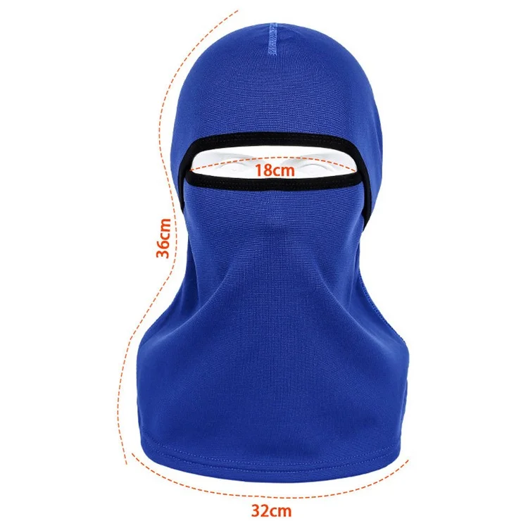 Máscara facial completa à prova de vento para ciclismo e caminhadas, quente para o outono e inverno - Preta