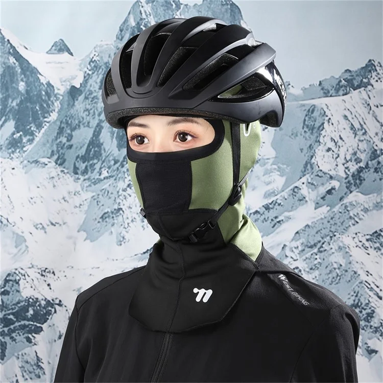 WEST BIKING YP0201441 Cobertura facial e de pescoço de inverno para ciclismo, com orifício para óculos - Preto