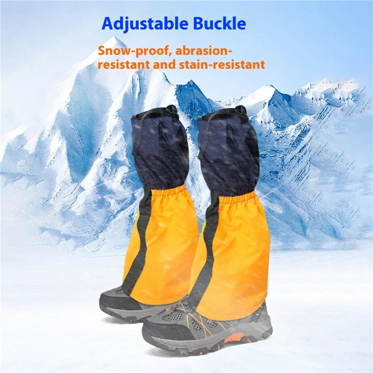 Outdoor Waterproof Leg Gaiters Snow and Sand Protection Adjustable Leg Cover for Hiking Skiing - DSXT-019