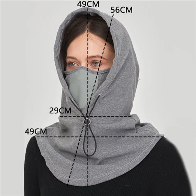 M-2459 Thermal Balaclava Snood Multipurpose Breathable Face Mask Windproof Neck Warmer Hood