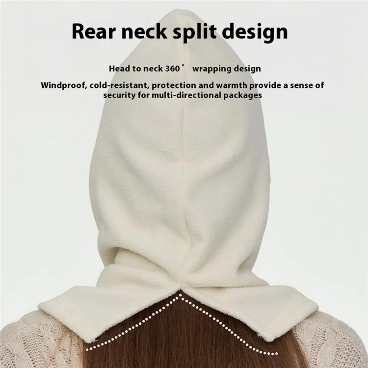 M-2458 Multipurpose Polar Fleece Thermal Balaclava Snood Face Mask Windproof Neck Warmer Hood - Black+Blue
