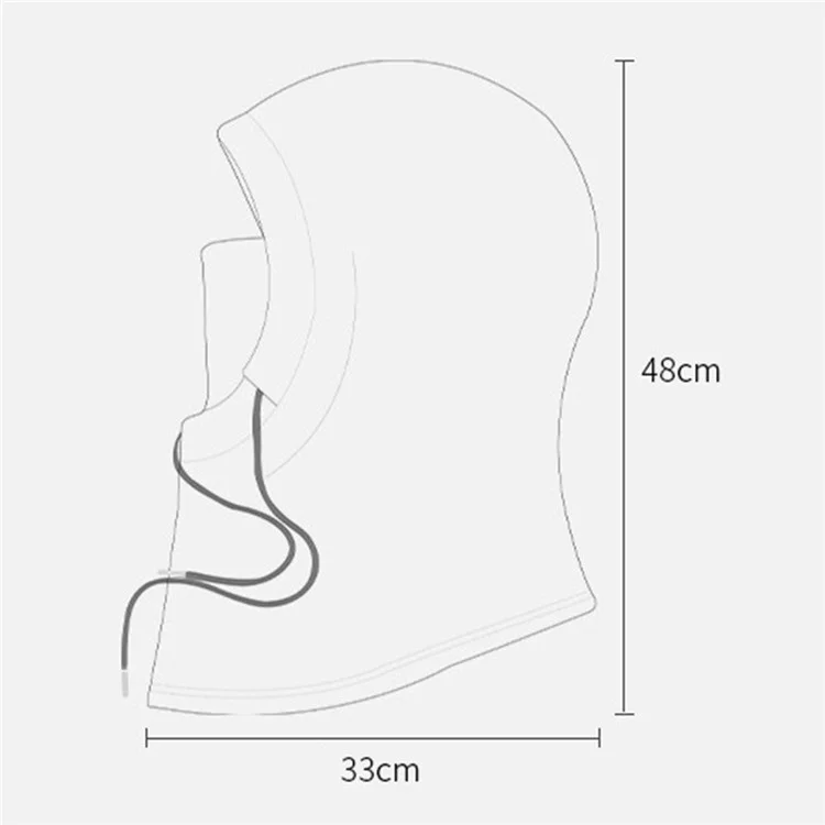 M-2458 Multipurpose Polar Fleece Thermal Balaclava Snood Face Mask Windproof Neck Warmer Hood - Black+Blue