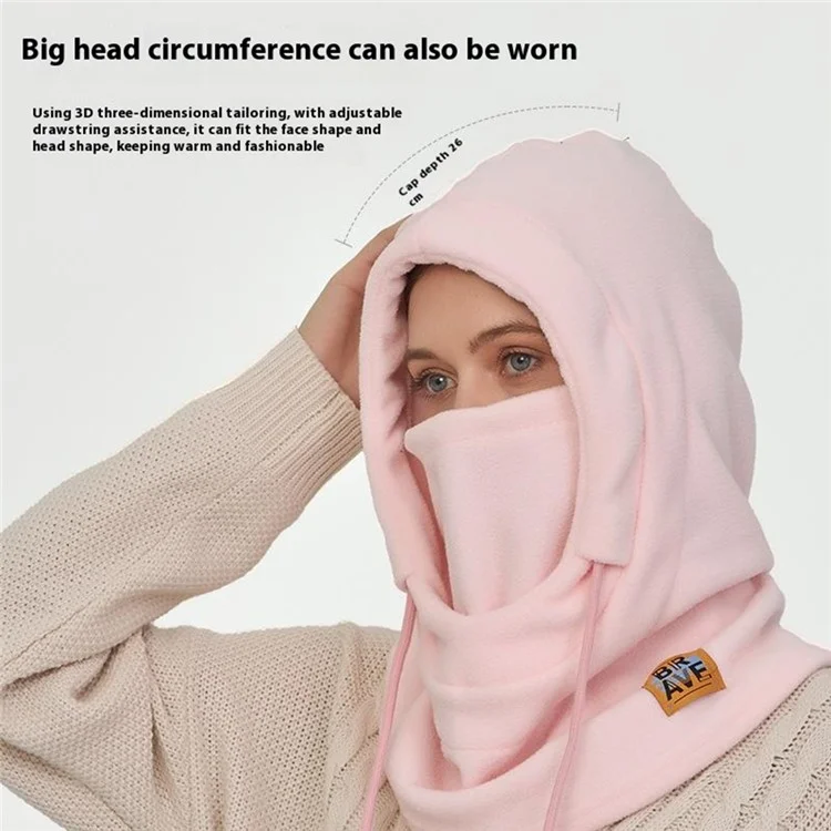 M-2458 Multipurpose Polar Fleece Thermal Balaclava Snood Face Mask Windproof Neck Warmer Hood - Yellow+Black