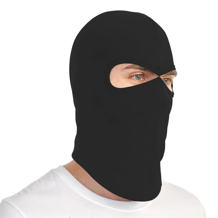 Full Face Mask for Men Women Breathable Ice Silk Sun Protection Motorcycle Cycling Balaclava Cap - Eagle Eye / Black