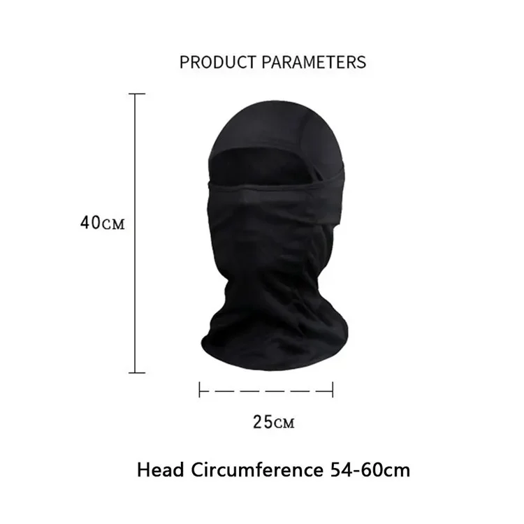 Full Face Mask for Men Women Breathable Ice Silk Sun Protection Motorcycle Cycling Balaclava Cap - Eagle Eye / Black