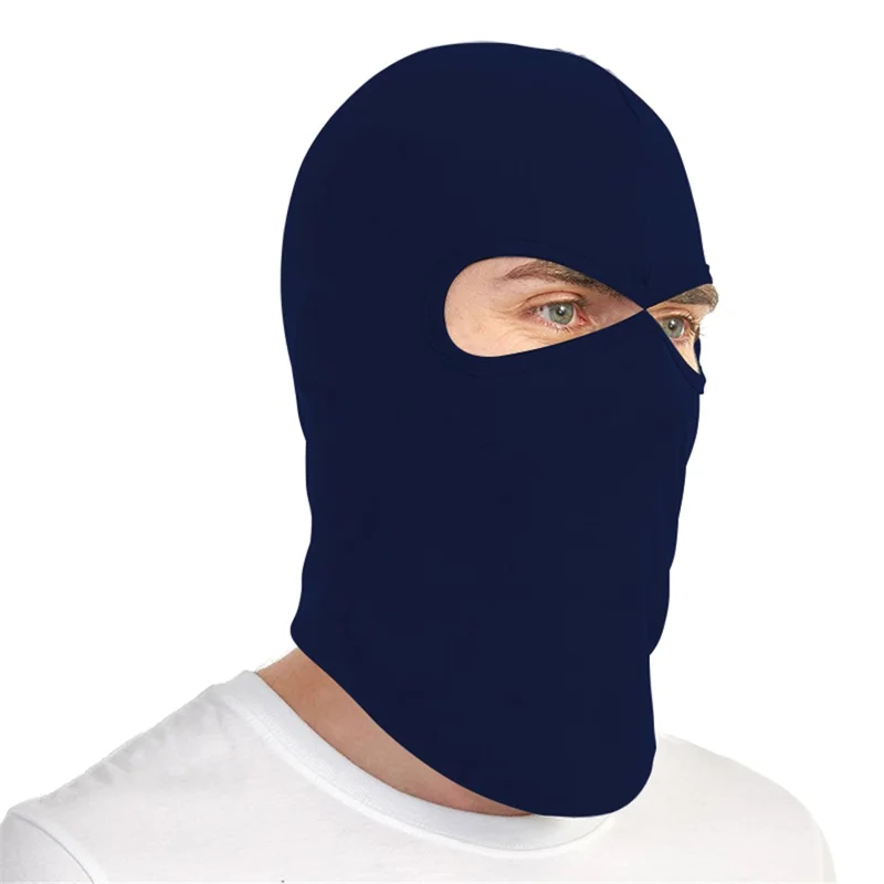 Full Face Mask for Men Women Breathable Ice Silk Sun Protection Motorcycle Cycling Balaclava Cap - Eagle Eye / Navy Blue