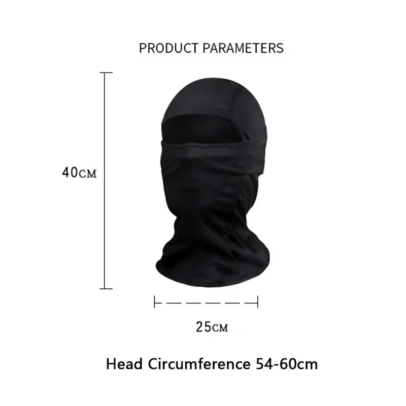 Full Face Mask for Men Women Breathable Ice Silk Sun Protection Motorcycle Cycling Balaclava Cap - Eagle Eye / Navy Blue