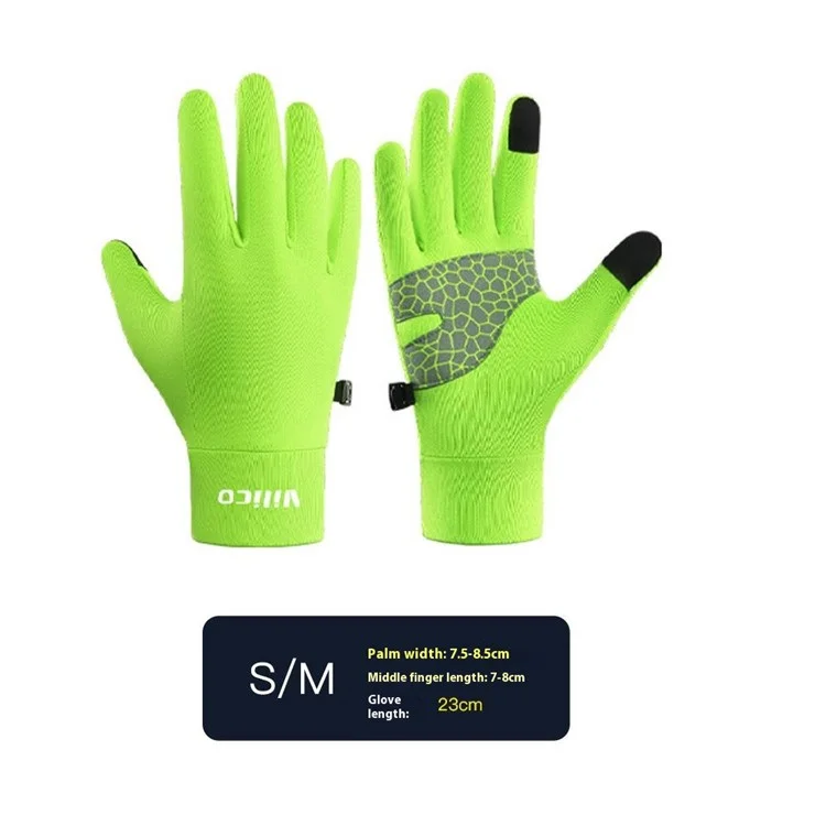 Vilico Thin Touchscreen Cycling Gloves S / M Warm Knit Sports Gloves for Outdoor Running Winter Use