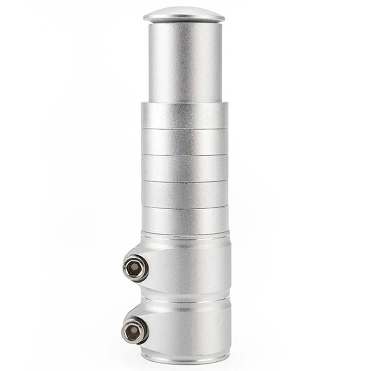 138mm Heightening Version MTB Bike Fork Stem Extender Aluminum Alloy Handlebar Height Increase Riser - Silver