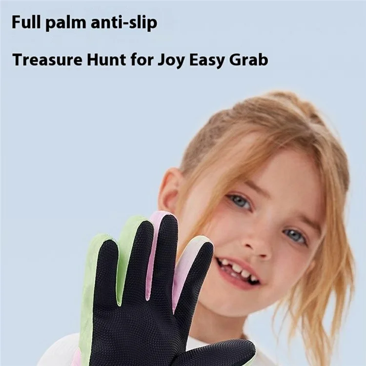 GOLOVEJOY DRST39 1 Pair Winter Ski Gloves for 4-7 Years Kids Waterproof Windproof Snow Mittens Size S - White