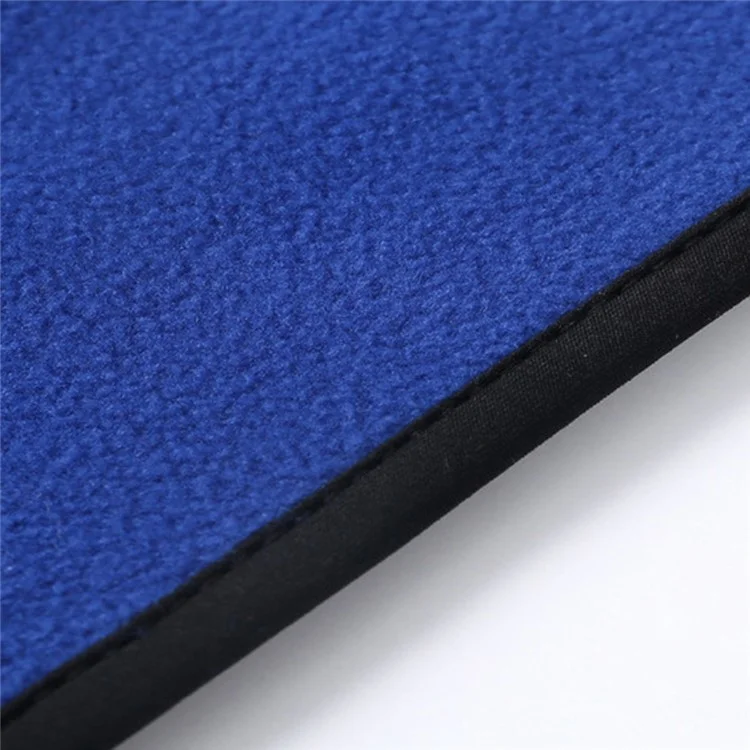 Winter Outdoor Sports Windproof Polar Fleece Ear Warmer Headband with Button - Black
