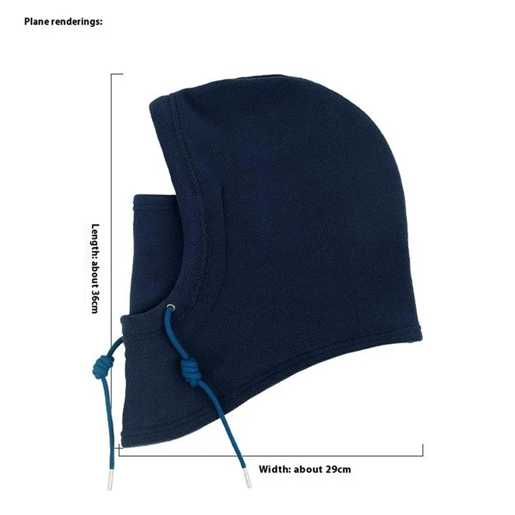 QQWO Winter Fleece Balaclava Thermal Face Mask Outdoor Cycling Skiing Fishing Neck Warmer Hood - Pink