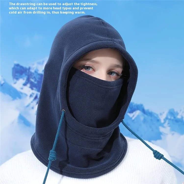 QQWO Winter Fleece Balaclava Thermal Face Mask Outdoor Cycling Skiing Fishing Neck Warmer Hood - Pink