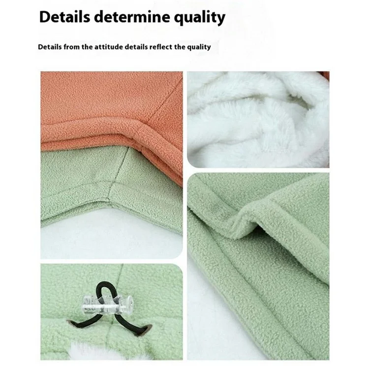 Maschera termica antivento da sci all'aperto in pile polare balaclava snood collo - Caramello