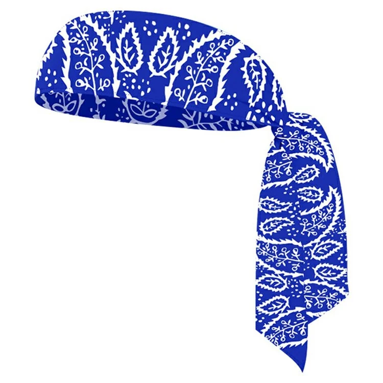 Bandas para la cabeza con estampado de hojas para mujeres y hombres - Banda deportiva absorbente para baloncesto - BHFD-007