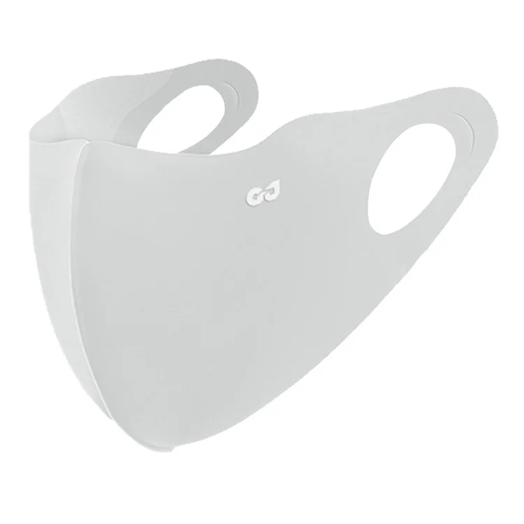 GOLOVEJOY XKZ62 Masque de protection solaire rafraîchissant d'été Respirant Couvre-visage 3D complet pour l'extérieur - Gris arctique