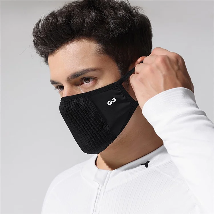 GOLOVEJOY XKZ65 Sun Protection Summer Face Mask Breathable Ice Silk Cycling Mask - Black