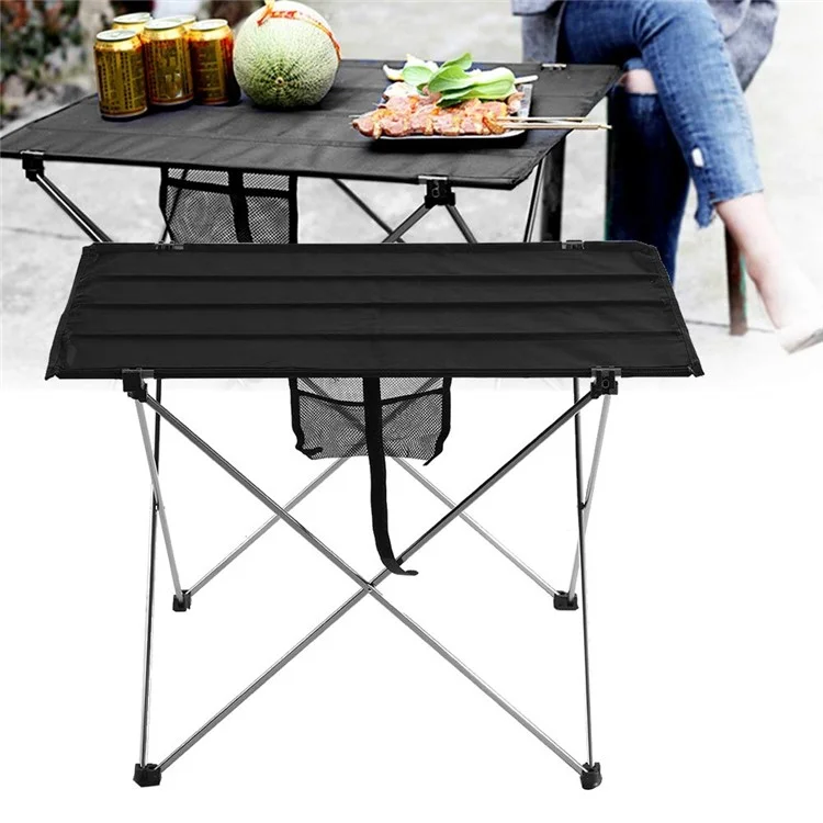 Size S 57x42x38cm Portable Camping Table Outdoor BBQ Picnic Beach Aluminum Alloy Oxford Cloth Folding Desk