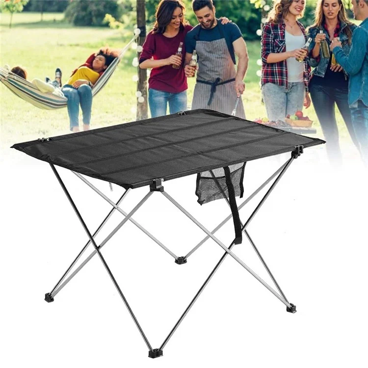 Size S 57x42x38cm Portable Camping Table Outdoor BBQ Picnic Beach Aluminum Alloy Oxford Cloth Folding Desk