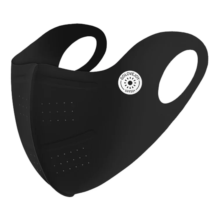 GOLOVEJOY XKZ58 Petit Masque Respirant de Protection UV avec Protège-Coin d'Œil pour l'Été - Noir
