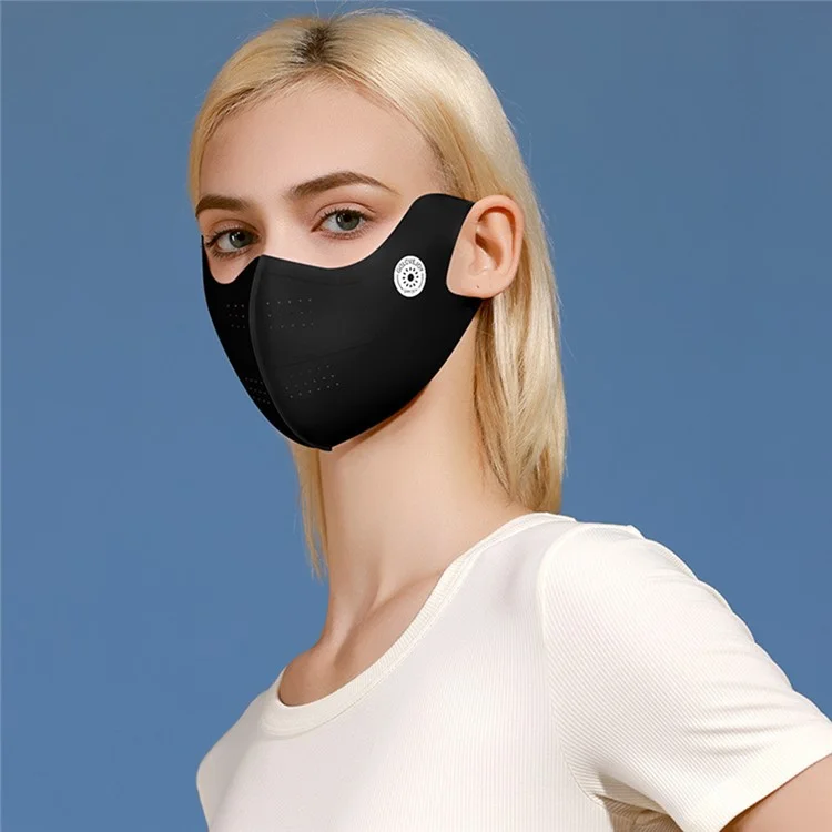 GOLOVEJOY XKZ58 Petit Masque Respirant de Protection UV avec Protège-Coin d'Œil pour l'Été - Noir