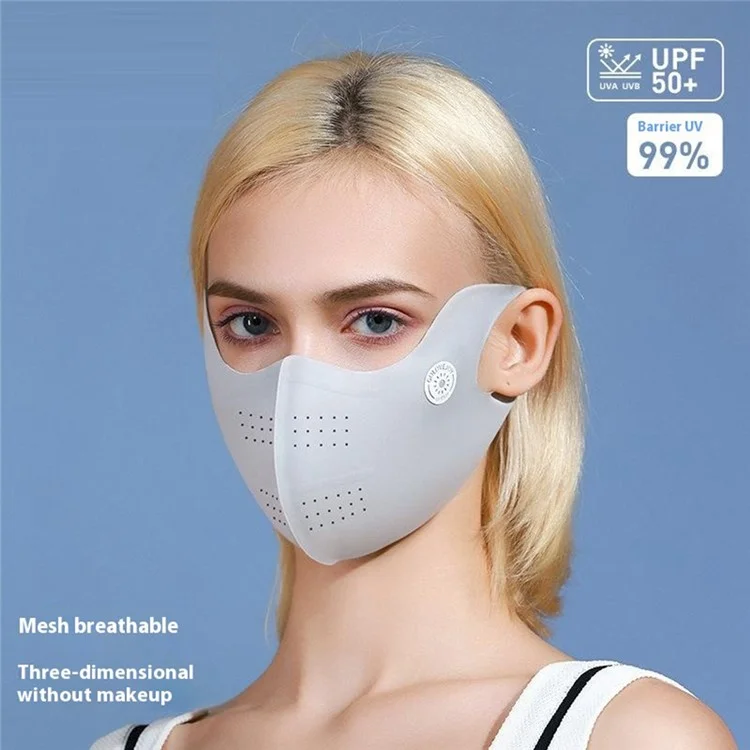 GOLOVEJOY XKZ58 Petit Masque Respirant de Protection UV avec Protège-Coin d'Œil pour l'Été - Noir