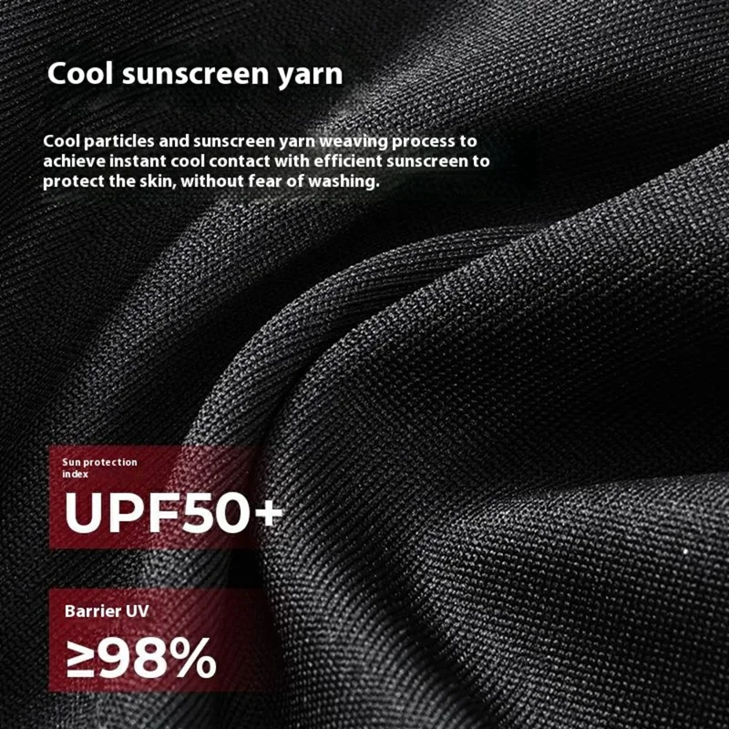 GOLOVEJOY XTJ141 Summer Cycling Full Cover Face Mask Outdoor UV Protection Neck Gaiter for Men Women - White