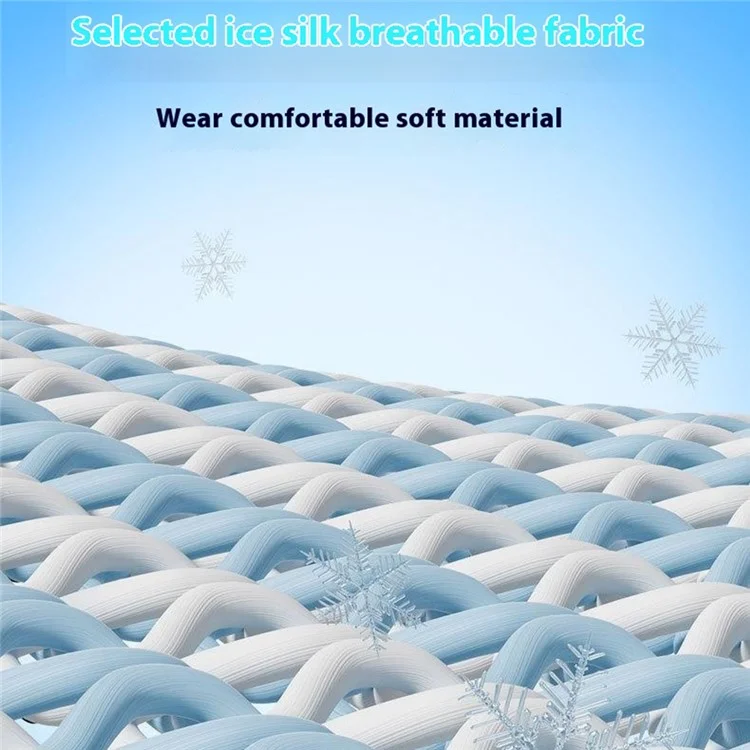 Masque de protection solaire respirant en soie glacée pour enfants, élastique pour cyclisme et moto - Gris