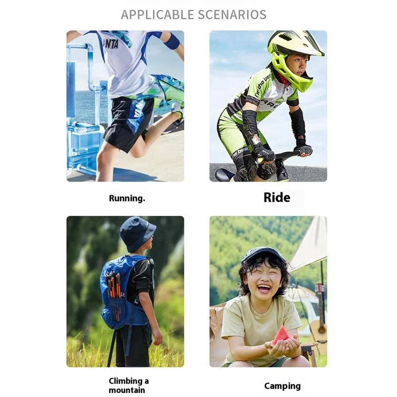 Summer Breathable Ice Silk Kids Sun Protection Cycling Face Mask High Elasticity Motorcycle Balaclava - Sky Blue